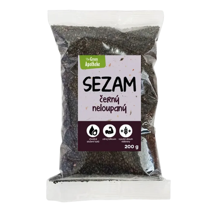 Green Apotheke Sezam černý neloupaný 200 g